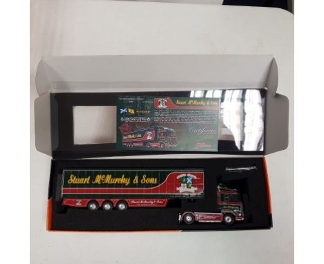 Tekno Stuart McMurchy & Sons Scania 143 Curtainside - Scale: 1:50 - Model Code: 60451 - Certificate: Yes - Lot Condition: Ver