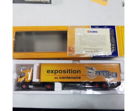 Corgi Calberson Renault Premium Box Trailer - Scale: 1:50 - Model Code: - Certificate: Yes - Lot Condition: Very good - Mirro