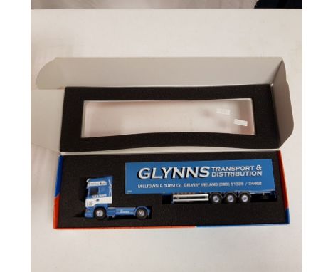 Tekno Glynns Scania R500 Box - Scale: 1:50 - Model Code: 55727 - Certificate: No - Lot Condition: Good - Mirrors: Yes