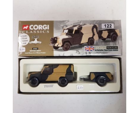 Corgi British Army Land Rover N/A - Scale: 1:50 - Model Code: 7501 - Certificate: Yes - Lot Condition: Good - Mirrors: No