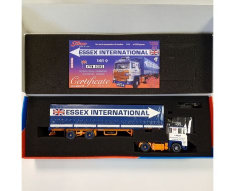 Tekno Essex International Scania 141 Cert #6 Classic Tilt - Scale: 1:50 - Model Code: 60954 - Certificate: Yes - Lot Conditio