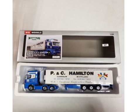 WSI P&C Hamilton MB Actros Reefer - Scale: 1:50 - Model Code: 02-1722 - Certificate: Yes - Lot Condition: Very good - Mirrors