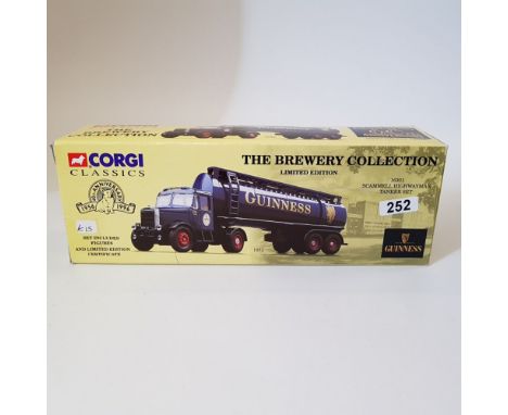 Corgi Guinness Scammell Highwayman Tanker - Scale: 1:50 - Model Code: 16301 - Certificate: Yes - Lot Condition: Good - Mirror