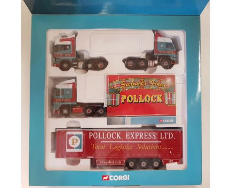 Corgi Pollock 3 Assorted Set Curtainside - Scale: 1:50 - Model Code: CC99130 - Certificate: Yes - Lot Condition: Good - Mirro