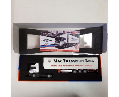 Tekno Mac Transport LTD Scania 114 Reefer - Scale: 1:50 - Model Code: 65197 - Certificate: Yes - Lot Condition: Very good - M