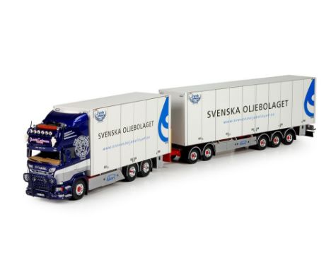 Tekno Patrick Carlsson Scania R-Series Swedish combination - Scale: 1:50 - Model Code: 70253 - Certificate: Yes - Lot Conditi