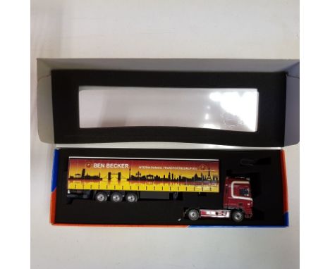 Tekno Ben Becker DAF 105 Curtainside - Scale: 1:50 - Model Code: 62312 - Certificate: No - Lot Condition: Very good - Mirrors