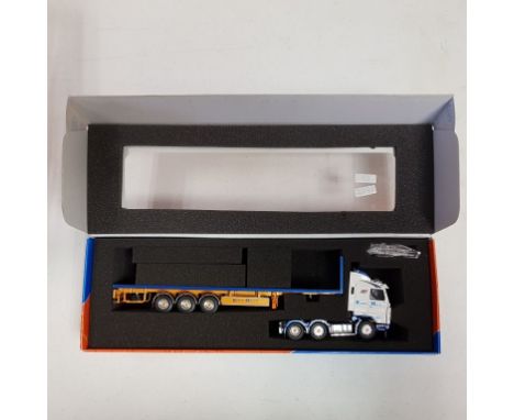 Tekno Kerbey Motors Scania 143 Flatbed - Scale: 1:50 - Model Code: 60952 - Certificate: No - Lot Condition: Very good - Mirro