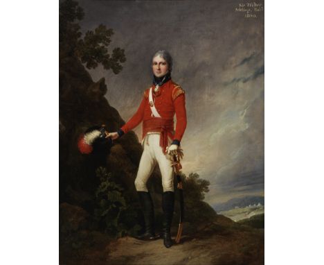William Philip James Lodder (British, active 1783-1805)Portrait of Sir Walter Stirling Bart, full length wearing officer's un