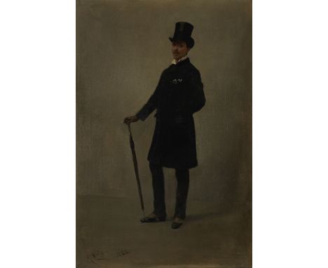 Albert Ludovici, Jnr., RBA (British, 1852-1932)Portrait of a gentleman  signed and dated 'A Ludovici/ 1888' (lower left)oil o