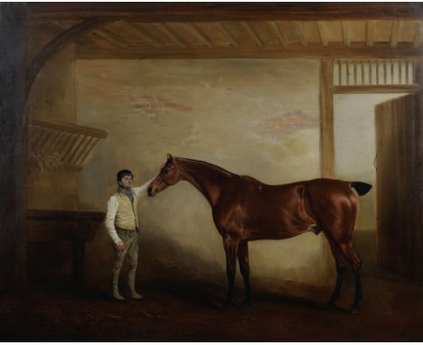 John Ferneley Senior (British, 1782-1860)'A Favorite Hunter of H.DeBurgh Esqre of Drayton Hall near Uxbridge' signed, dated a