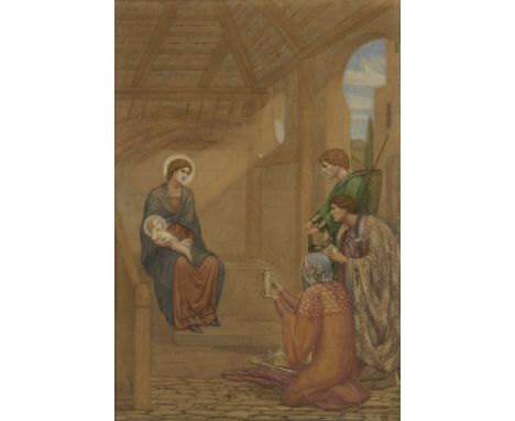 Sydney Harold Meteyard (British, 1868-1947)The Adoration of the Magi signed with monogram (lower right)watercolour and pencil