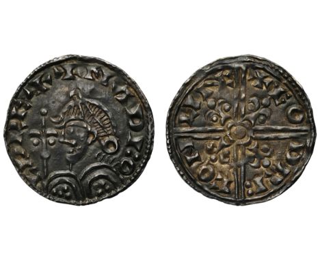 Harold I (1035-40), silver Penny, fleur de lis type (c.1038-40), Lincoln Mint, moneyer Godric, diademed bust left with sceptr