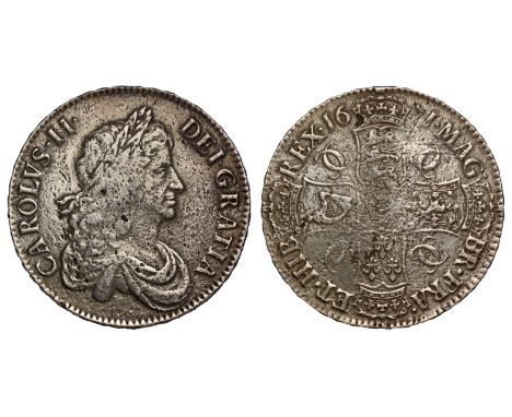 Charles II (1660-85), silver Crown, 1671, third laureate and draped bust right, legend surrounding, CAROLVS. II. DEI. GRATIA,