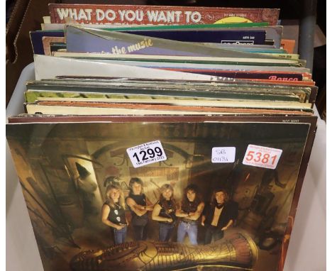 Collection of mixed LPs including Iron Maiden. P&amp;P Group 3 (£25+VAT for the first lot and £5+VAT for subsequent lots) 