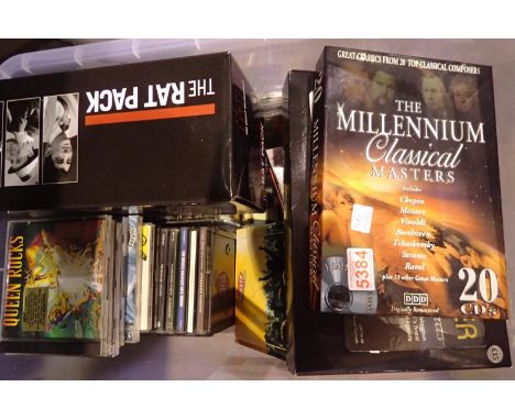 Mixed CDs and CD box sets including Rock. P&amp;P Group 3 (£25+VAT for the first lot and £5+VAT for subsequent lots) 