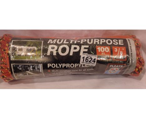 New unused 100ft of neoproleyne rope. P&amp;P Group 1 (£14+VAT for the first lot and £1+VAT for subsequent lots) 