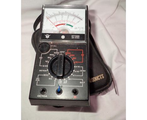 Cased Volt-Ohm-Milliammeter, model HT 500. P&amp;P Group 1 (£14+VAT for the first lot and £1+VAT for subsequent lots) 