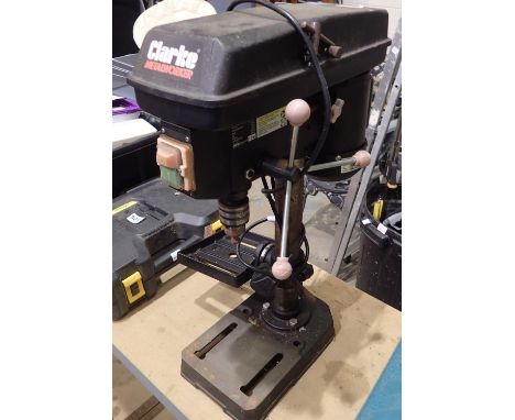 Clarke pillar drill. Not available for in-house P&PAll electrical items in this lot have been PAT tested for safety and have 