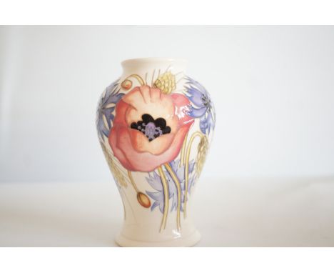 Moorcroft 6'' Paix Pink vase Emma Bossons 