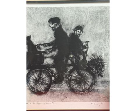 Harold Riley limited edition print 'Mr Flood The chimney sweep' 15/75 signed in pencil (Framed & mounted)