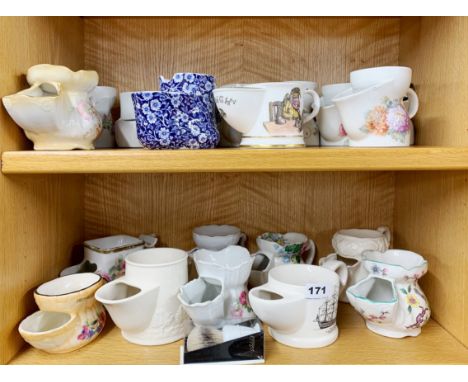 A collection of 20 gentleman's ceramic shaving mugs.