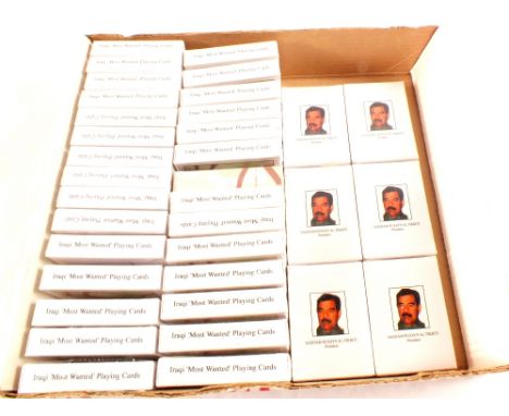 Thirty five packs of Iraqs Most Wanted playing cards