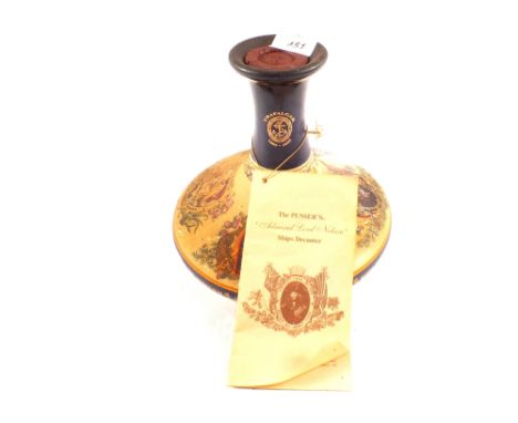 A Pussers Rum Nelson commemorative decanter and contents