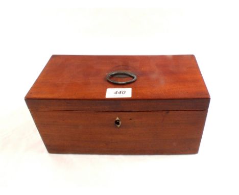 A 19th Century two compartment tea caddy