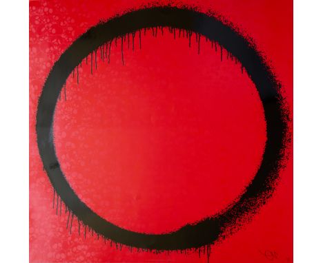 Takashi Murakami,  Japanese b. 1962-  Enso, the Heart, 2015;offset lithograph in colours on wove,  signed in black pen and nu
