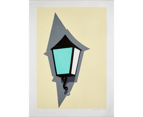 Patrick Caulfield CBE RA, British 1936-2005,Coach Lamp, 1994;screenprint in colours on wove,  signed in pencil and numbered A