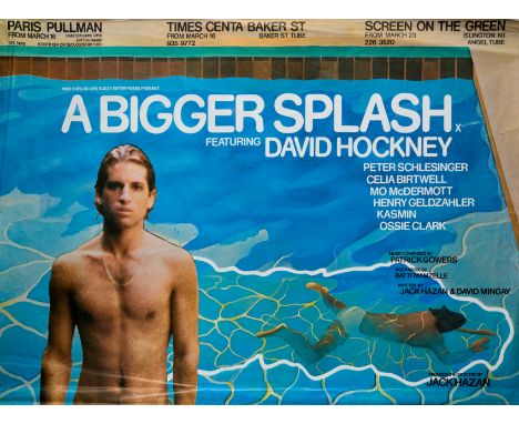 After David Hockney OM CH RA,British b. 1937- A Bigger Splash Film Poster, 1973; offset lithographic poster printed in colour