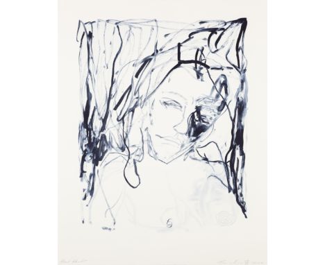 Tracey Emin CBE RA,&nbsp;British b. 1963-&nbsp;
Hurt Heart, from a Journey to Death, 2022;
2 colour lithograph on Somerset Ve