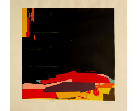 Mario Dubsky,  British 1939-1985,Noon, 1972;screenprint in colours on wove,  signed in pencil, inscribed 'Artist's proof',  s