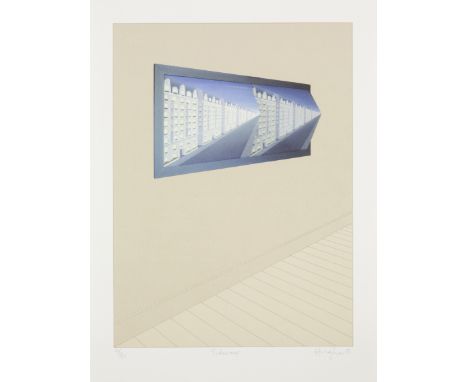 Patrick Hughes,  British b.1939-Sideways, 1991;screenprint in colours on wove, signed and dated in pencil, and numbered 95/10