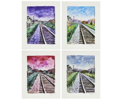 Bob Dylan,&nbsp;American b.1941-&nbsp;Train Tracks Portfolio, 2018;&nbsp;4 gicl&eacute;e prints in colours on Magnani wove,&n