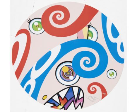 Takashi Murakami,  Japanese b.1962-We are the jocular clan, 2018;offset lithograph in colours on wove,  signed in silver, and