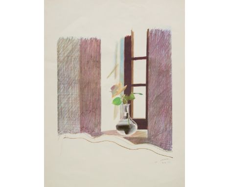 After David Hockney OM CH RA, British b.1937-Le Nid du Duc, 1971;offset lithograph printed in colours, signed, titled and dat