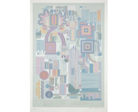 Sir Eduardo Paolozzi CBE RA,  Scottish 1924-2005,Words from 'Calcium light night', 1977;screenprint on wove,  signed and date
