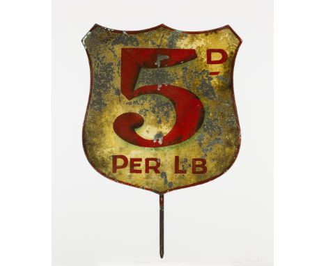 Sir Peter Blake CBE RDI RA,&nbsp;British b.1932-&nbsp;Found Art - '5D';&nbsp;silkscreen in colours on wove,&nbsp;signed, titl