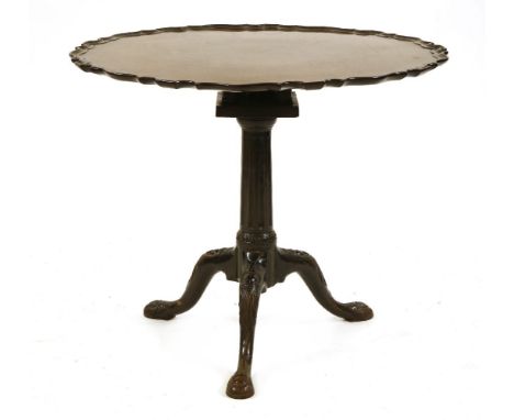 A mahogany tripod table, 84.5cm diameter