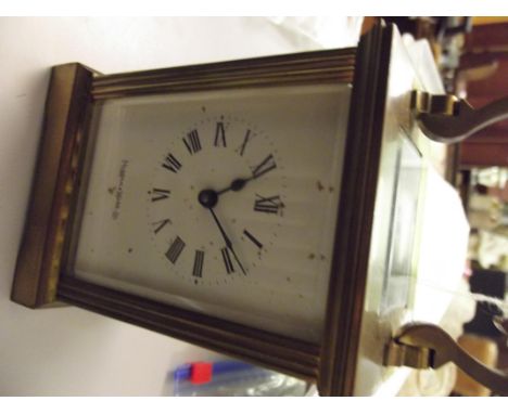 Mappin & Webb brass carriage clock 