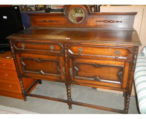 A 1930's oak sideboard, COLLECT ONLY.