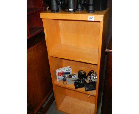 A light wood shelf unit, COLLECT ONLY.