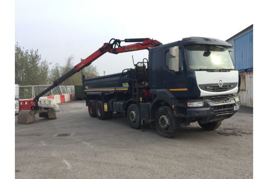 Renault Kerax Tipper Grab Renault Kerax Tipper Grab Sleep Cab 62 Plate kms Tested Until