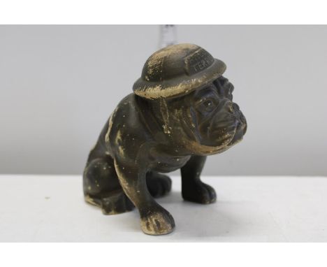 A WW2 period 'Hitler Terror' ceramic bulldog 