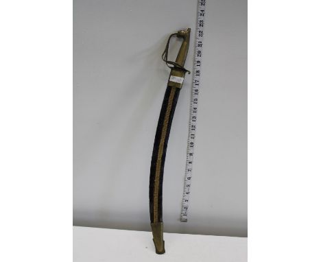 A vintage smaller Indian sword in scabbard 