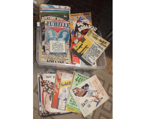 A selection of vintage sheet music 