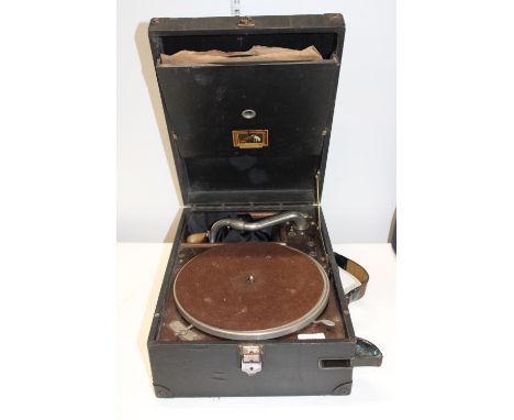 A vintage HMV gramophone player 'no postage available' 