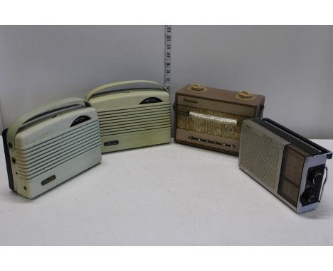 Four assorted vintage radios 